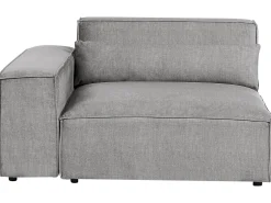 Sofa modułowa dla 3 osób HELLNAR Szary z otomaną