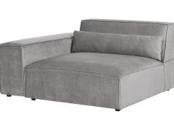 Sofa modułowa dla 3 osób HELLNAR Szary z otomaną