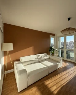 Discount Sofa modułowa dla 3 osób HELLNAR Złamana biel Boucle Wszystkie Sofy|Kolekcje Sof