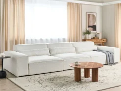 Discount Sofa modułowa dla 3 osób HELLNAR Złamana biel Boucle Wszystkie Sofy|Kolekcje Sof