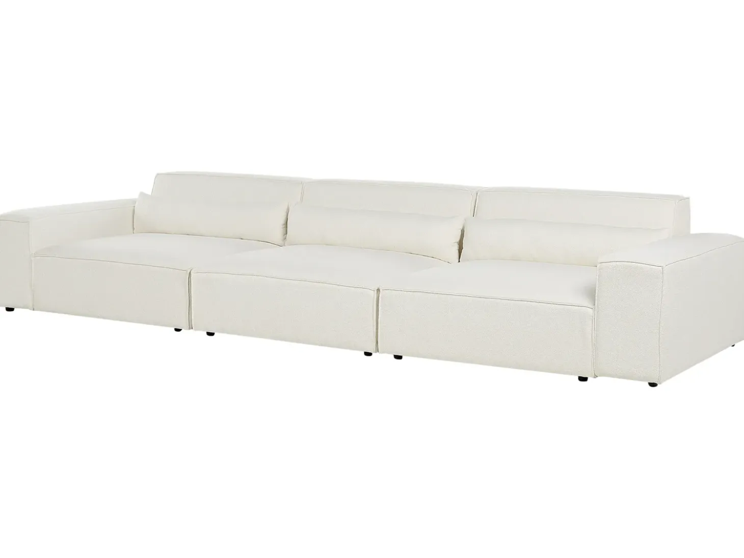 Discount Sofa modułowa dla 3 osób HELLNAR Złamana biel Boucle Wszystkie Sofy|Kolekcje Sof