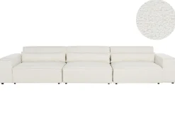 Discount Sofa modułowa dla 3 osób HELLNAR Złamana biel Boucle Wszystkie Sofy|Kolekcje Sof
