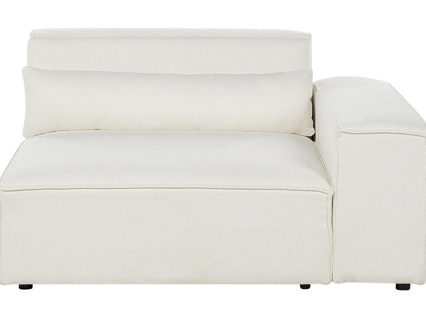 Sofa modułowa dla 3 osób HELLNAR Złamana biel Boucle z otomaną