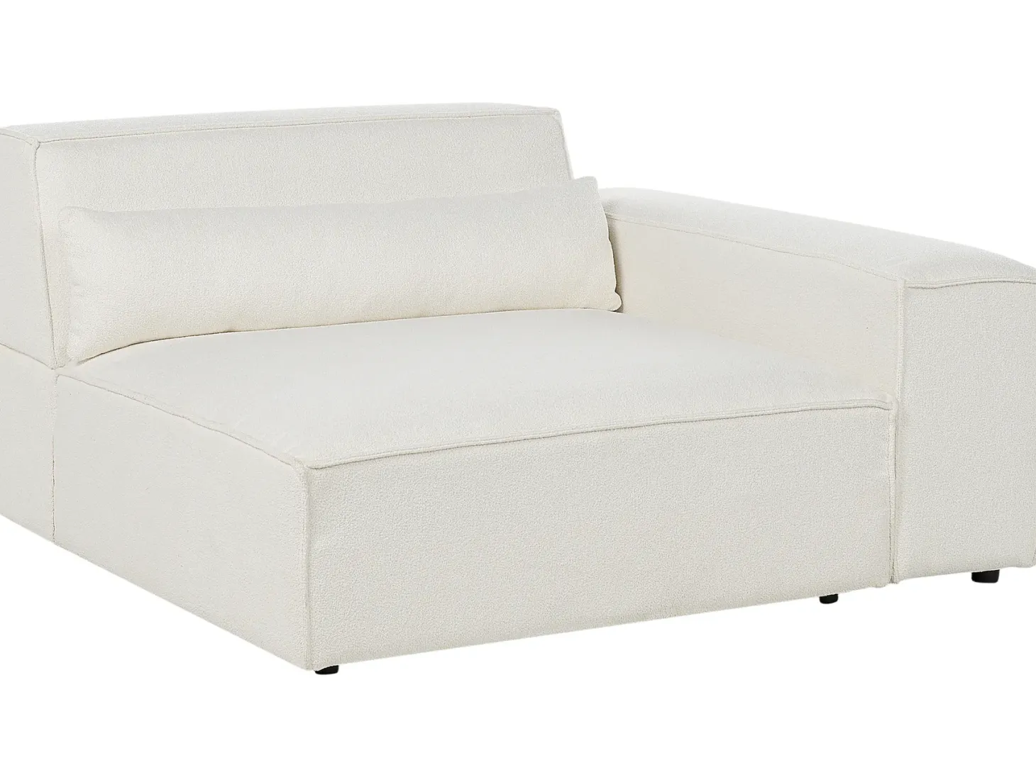 Sofa modułowa dla 3 osób HELLNAR Złamana biel Boucle z otomaną