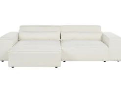 Sofa modułowa dla 3 osób HELLNAR Złamana biel Boucle z otomaną