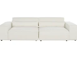Sofa modułowa dla 3 osób HELLNAR Złamana biel Boucle z otomaną