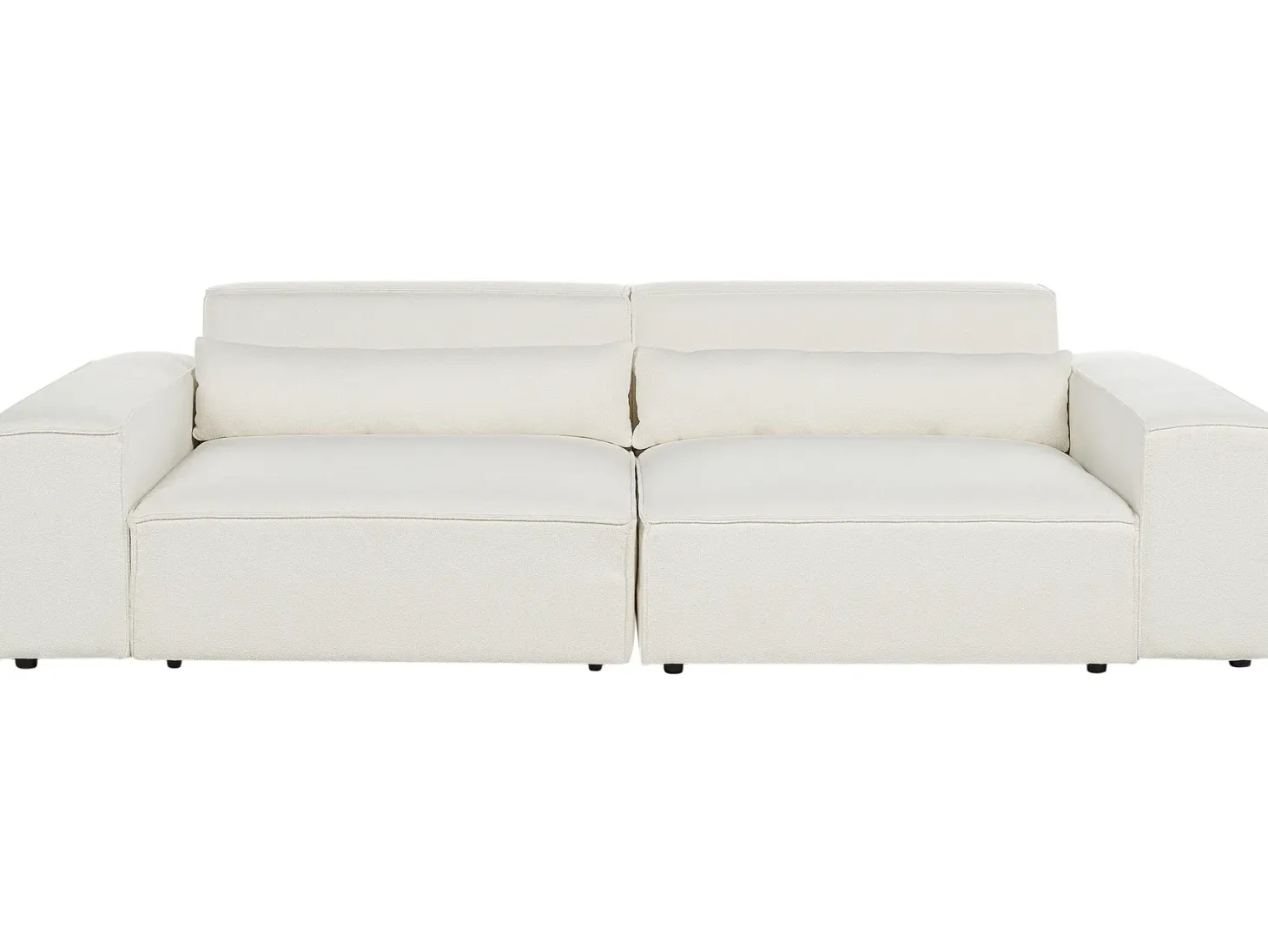 Sofa modułowa dla 3 osób HELLNAR Złamana biel Boucle z otomaną