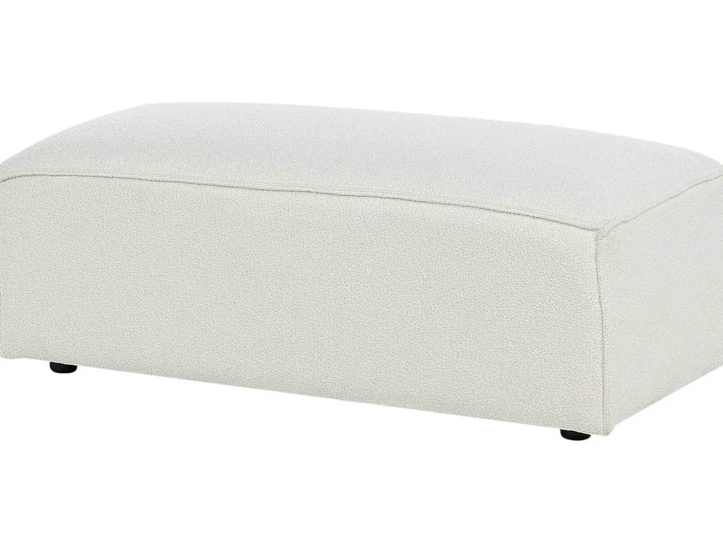 Sofa modułowa dla 3 osób HELLNAR Złamana biel Boucle z otomaną