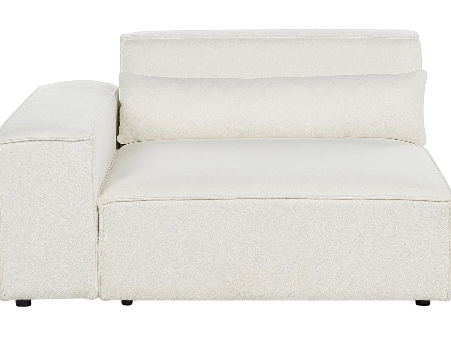 Sofa modułowa dla 3 osób HELLNAR Złamana biel Boucle z otomaną