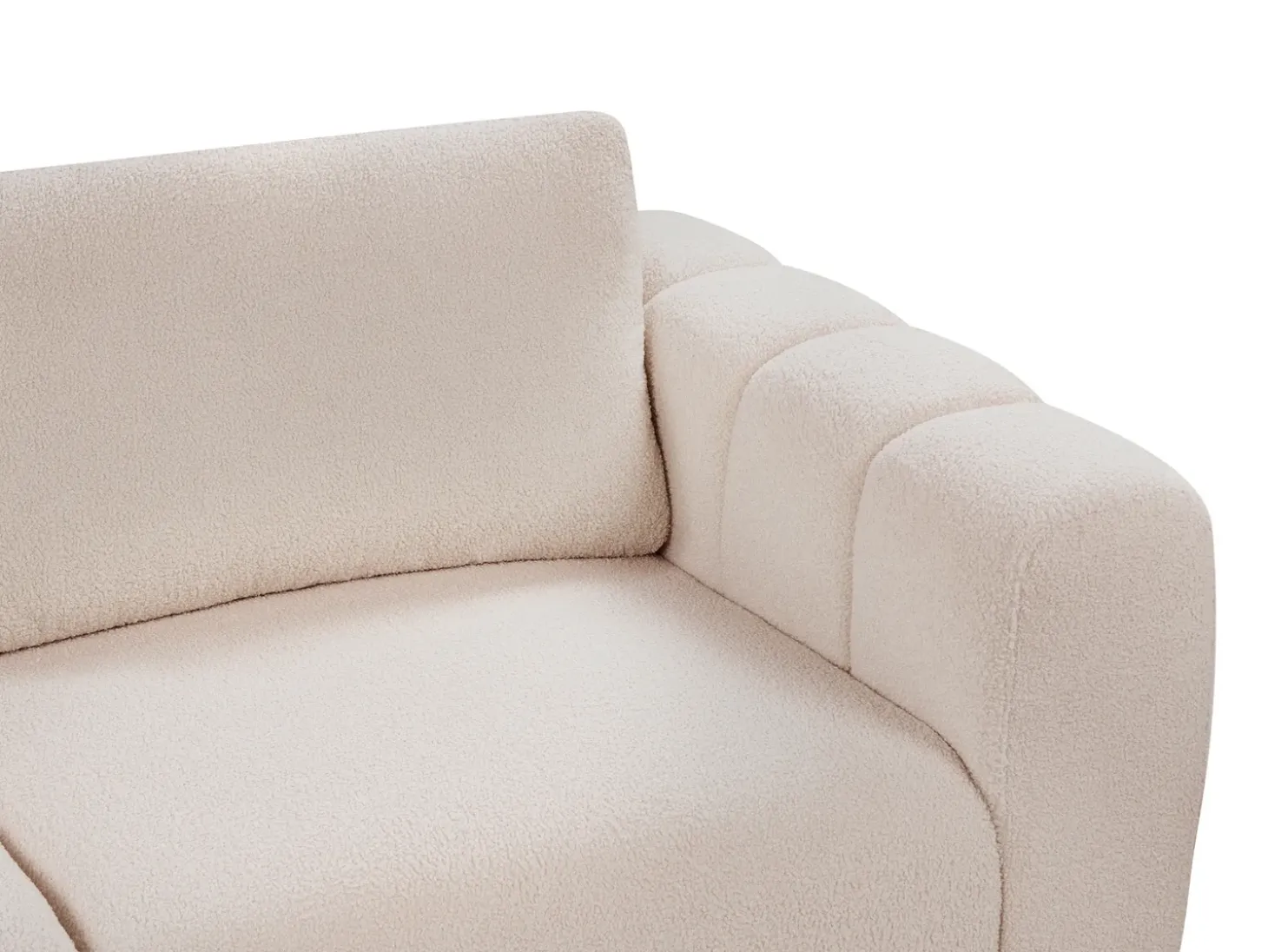 Discount Sofa modułowa dla 2 osób KIVVIK Boucle Wszystkie Sofy|Sofy Dwuosobowe
