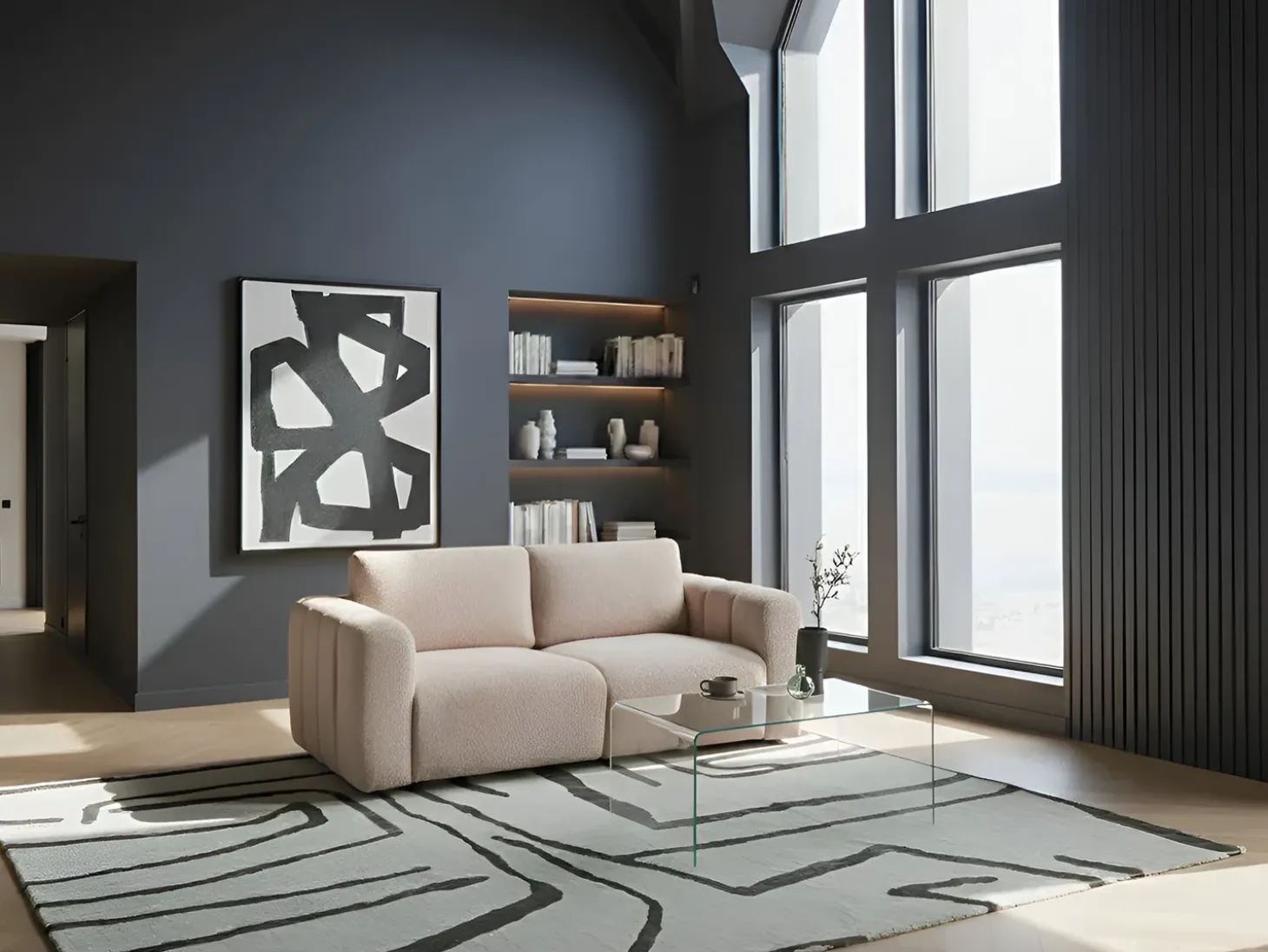Discount Sofa modułowa dla 2 osób KIVVIK Boucle Wszystkie Sofy|Sofy Dwuosobowe