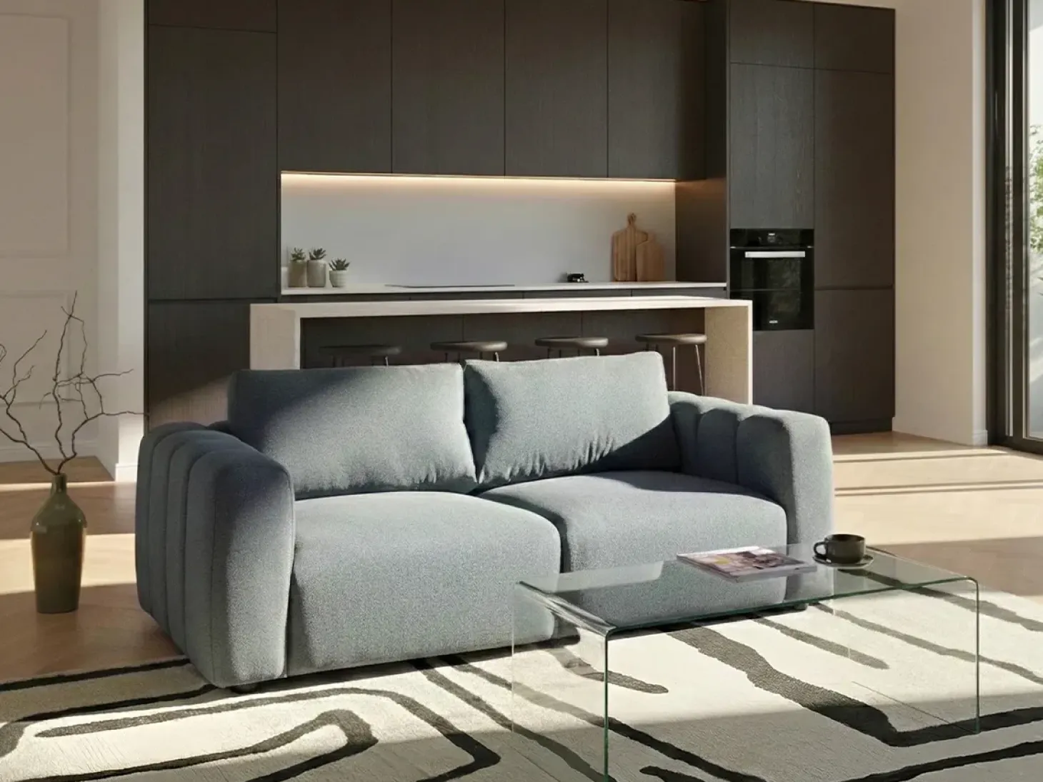 Hot Sofa modułowa dla 2 osób KIVVIK Boucle Wszystkie Sofy|Sofy Dwuosobowe