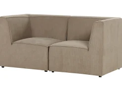 Online Sofa modułowa dla 2 osób LEMVIG Beżowoszary Sztruks Wszystkie Sofy|Sofy Dwuosobowe
