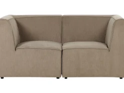 Online Sofa modułowa dla 2 osób LEMVIG Beżowoszary Sztruks Wszystkie Sofy|Sofy Dwuosobowe
