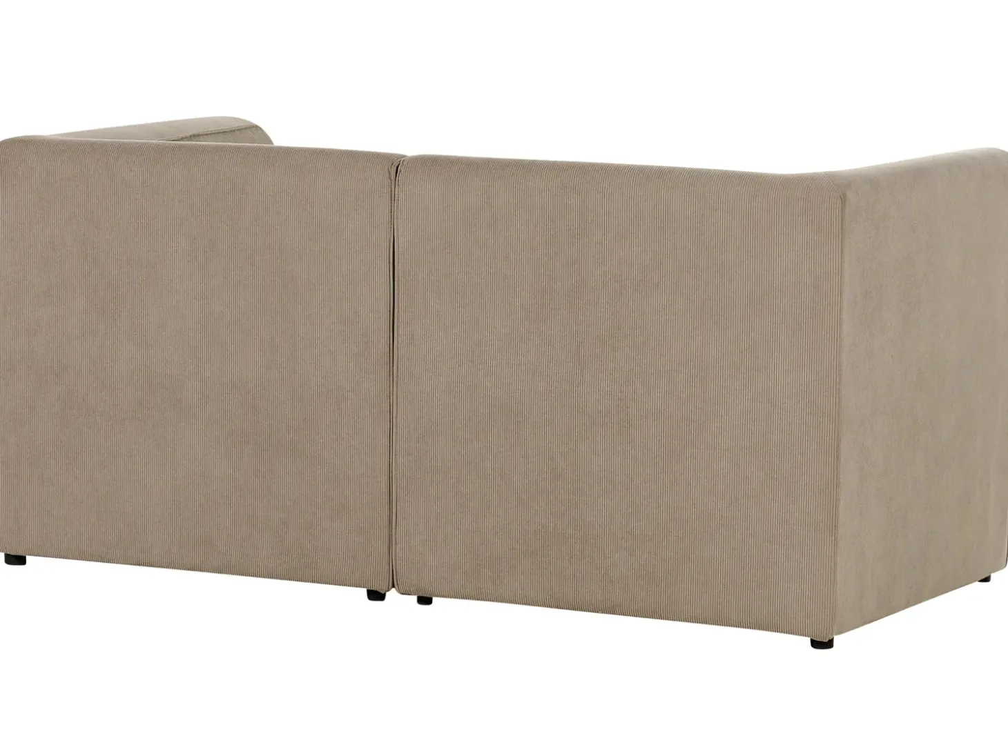 Online Sofa modułowa dla 2 osób LEMVIG Beżowoszary Sztruks Wszystkie Sofy|Sofy Dwuosobowe