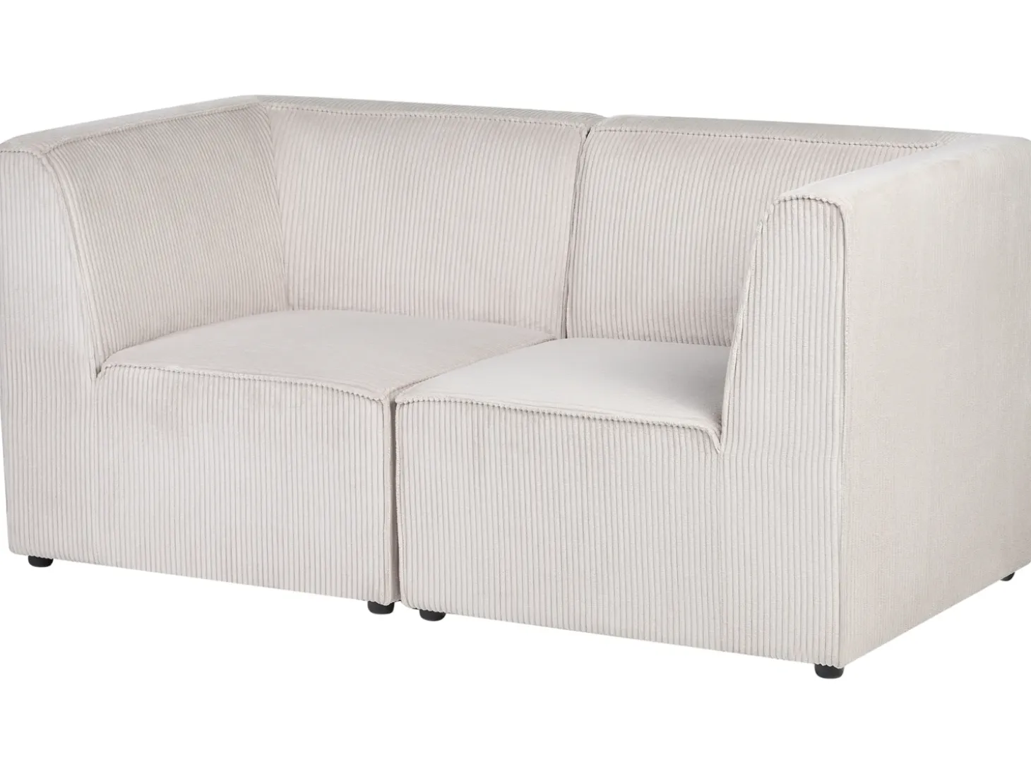 Sofa modułowa dla 2 osób LEMVIG Sztruks Wszystkie Sofy|Sofy Dwuosobowe