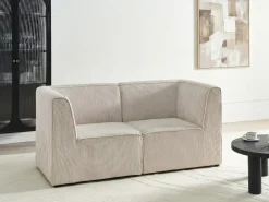 Sofa modułowa dla 2 osób LEMVIG Sztruks Wszystkie Sofy|Sofy Dwuosobowe