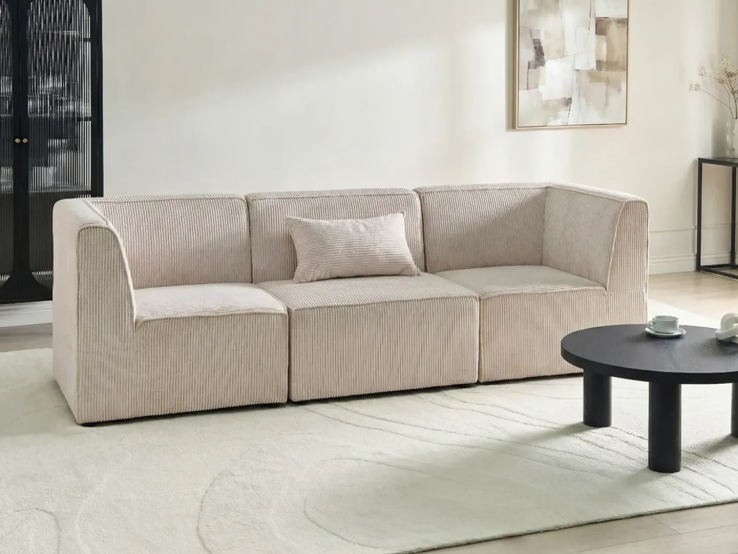 Outlet Sofa modułowa dla 3 osób LEMVIG Sztruks Wszystkie Sofy|Kolekcje Sof