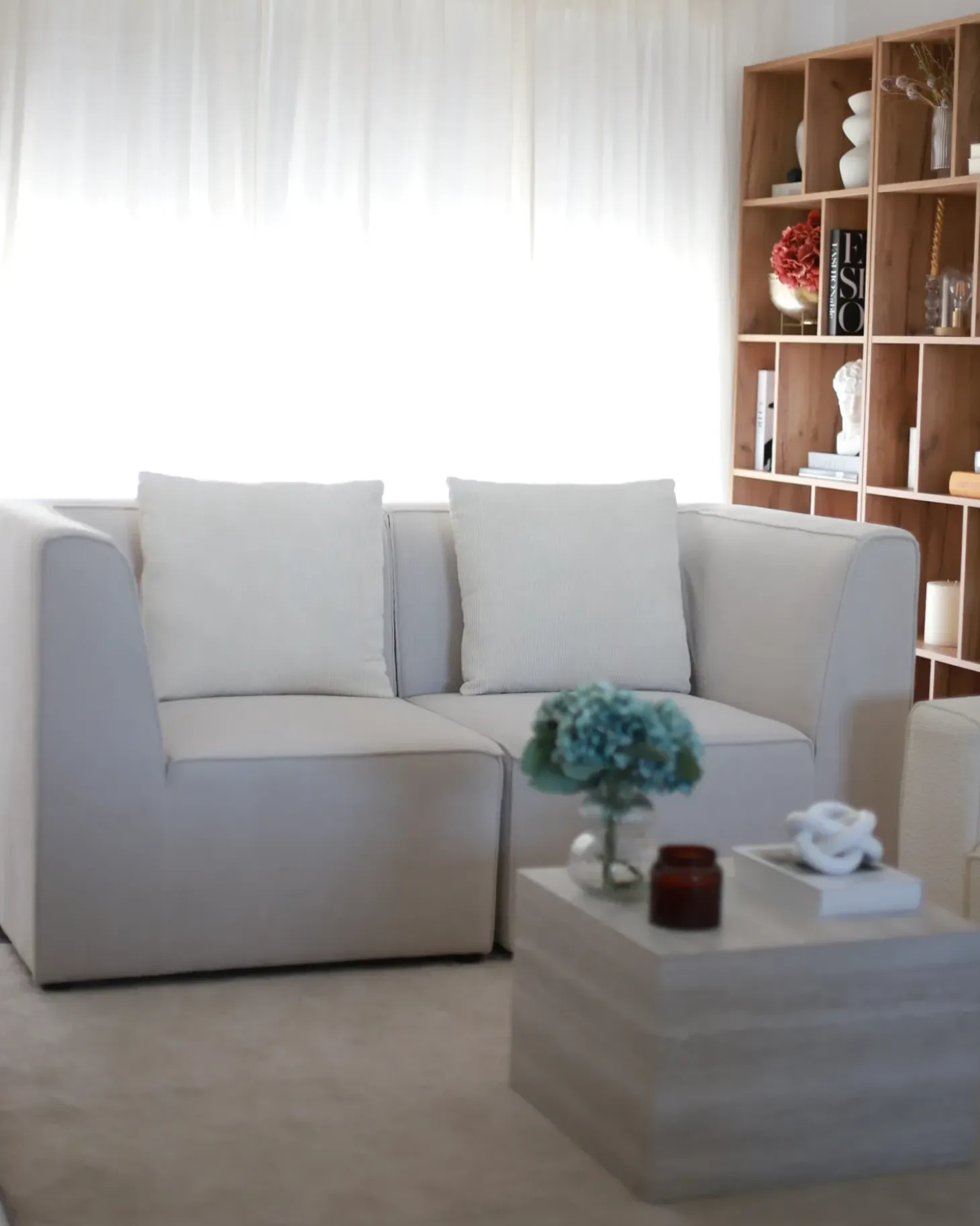 Hot Sofa modułowa dla 2 osób LEMVIG Jasno Sztruks Wszystkie Sofy|Sofy Dwuosobowe