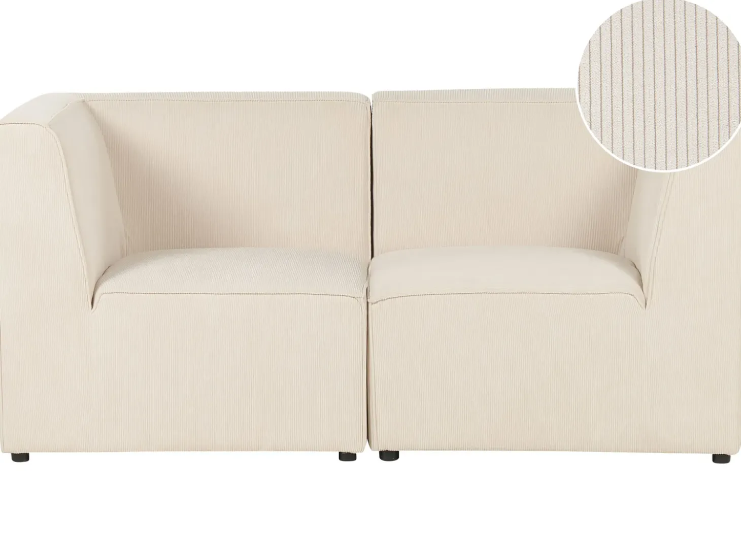 Hot Sofa modułowa dla 2 osób LEMVIG Jasno Sztruks Wszystkie Sofy|Sofy Dwuosobowe