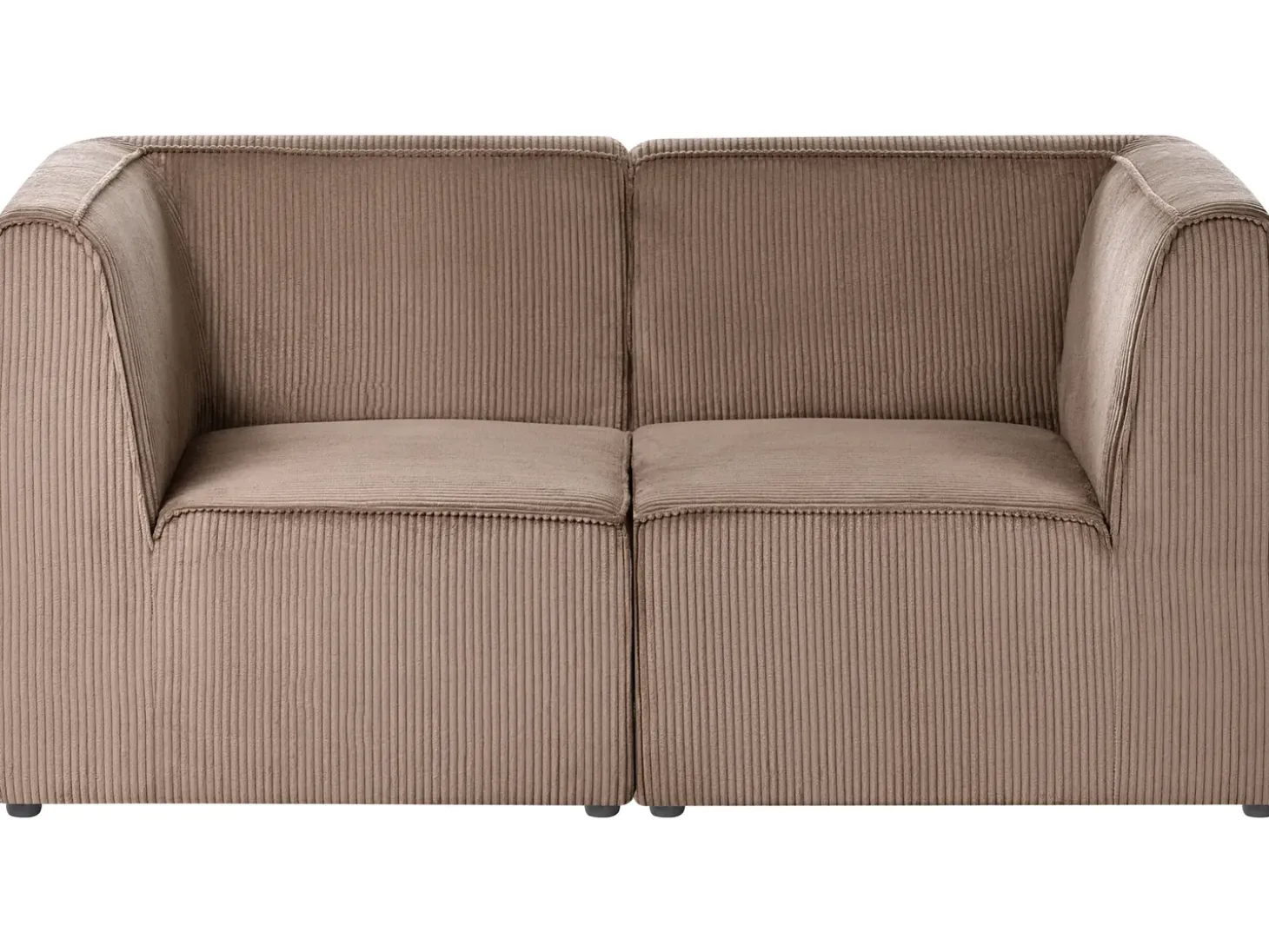 Online Sofa modułowa dla 2 osób LEMVIG Piaskowy Sztruks Wszystkie Sofy|Sofy Dwuosobowe