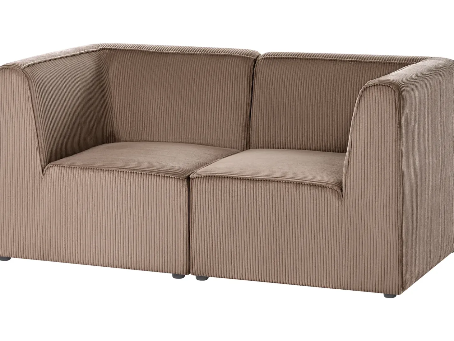 Online Sofa modułowa dla 2 osób LEMVIG Piaskowy Sztruks Wszystkie Sofy|Sofy Dwuosobowe
