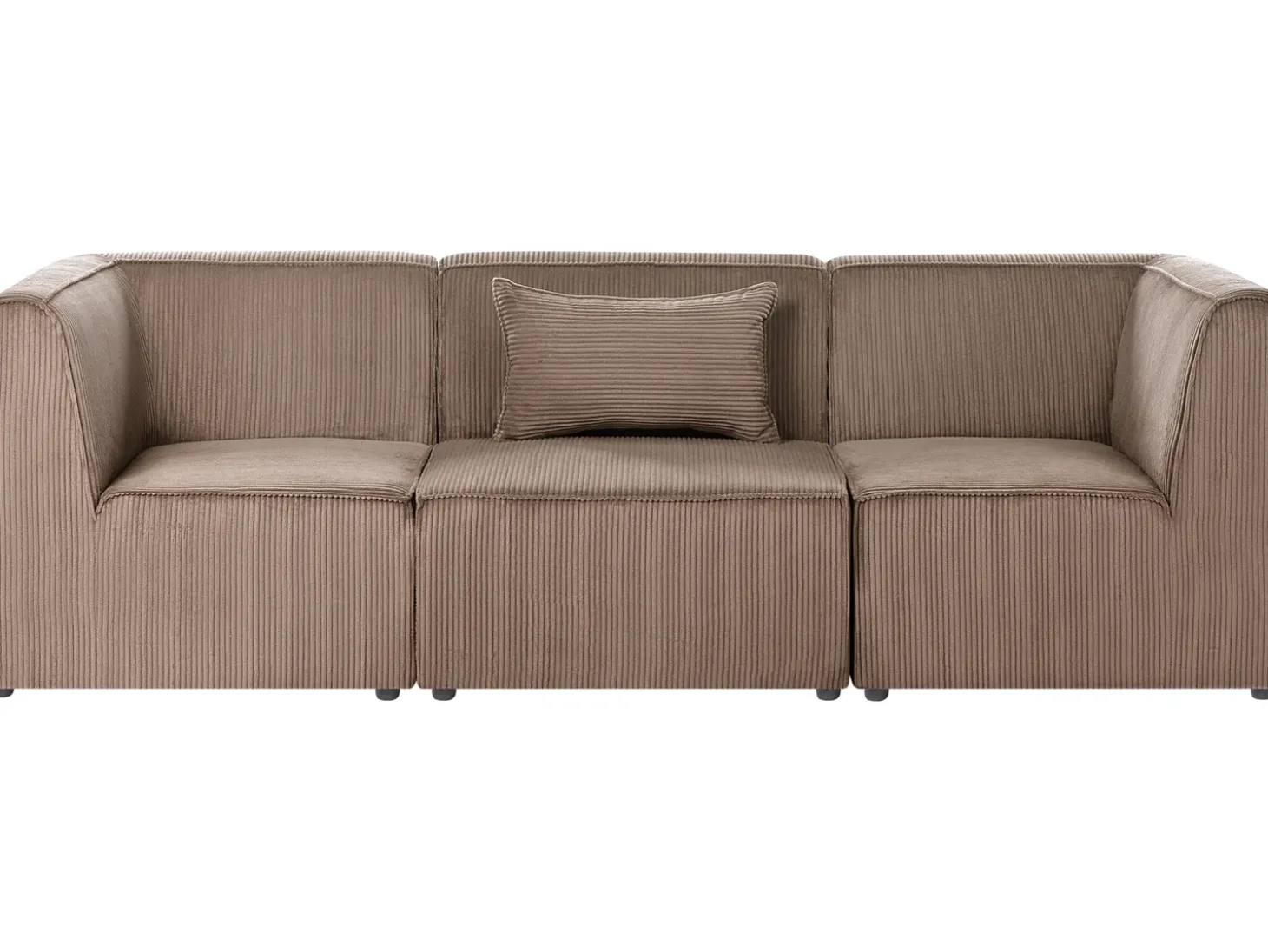 Clearance Sofa modułowa dla 3 osób LEMVIG Piaskowy Sztruks Wszystkie Sofy|Kolekcje Sof