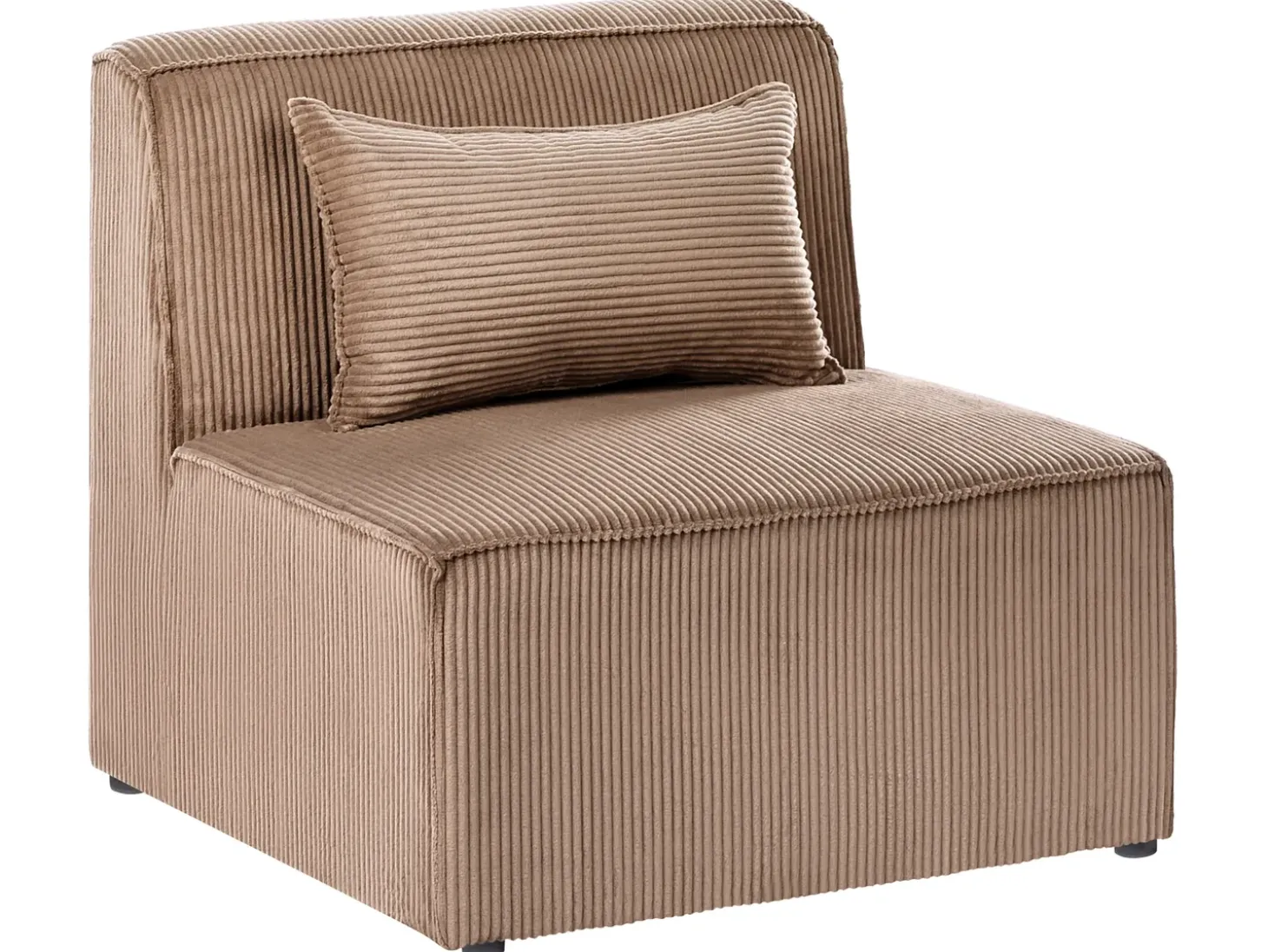 Clearance Sofa modułowa dla 3 osób LEMVIG Piaskowy Sztruks Wszystkie Sofy|Kolekcje Sof