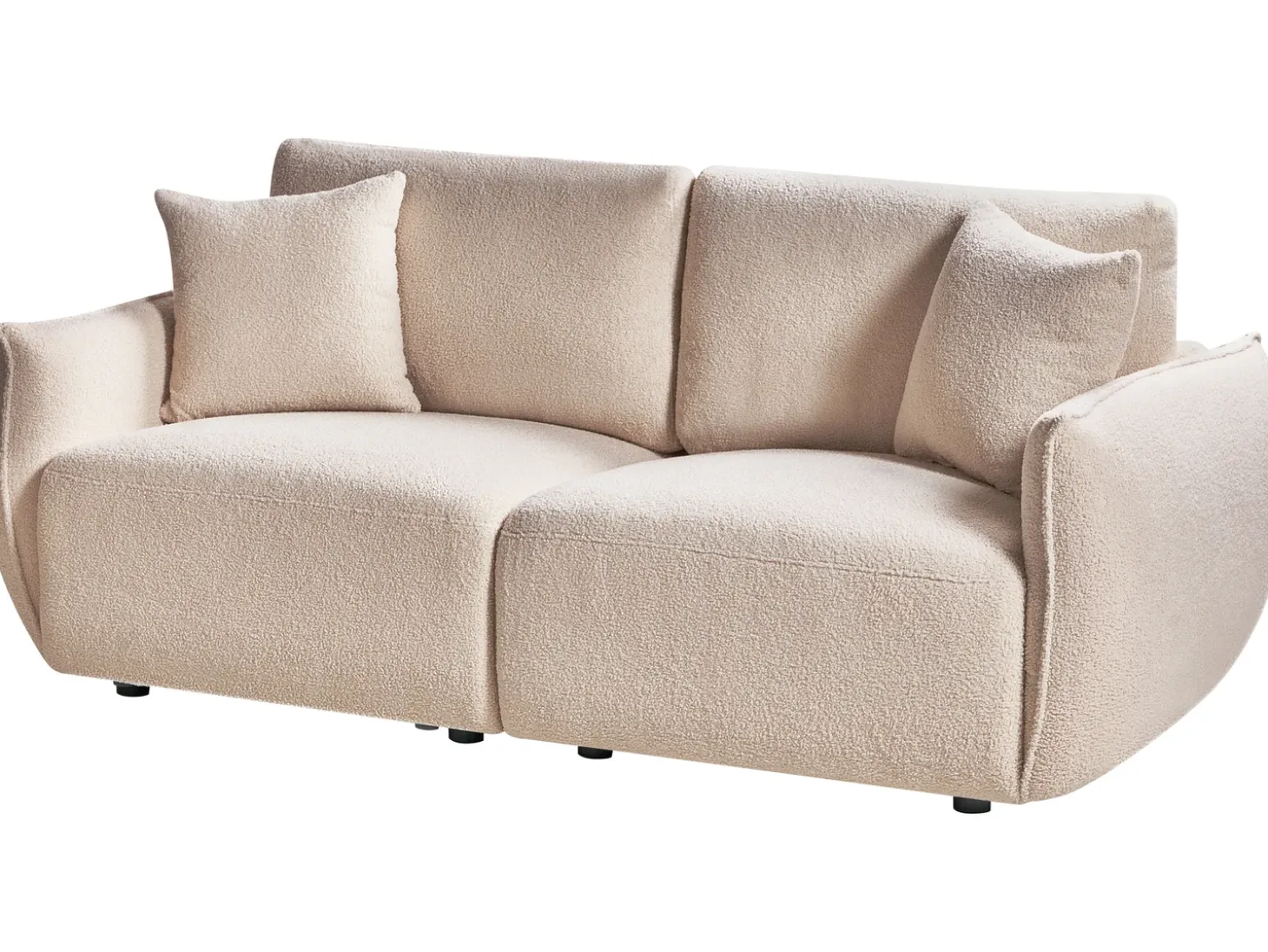 Sale Sofa modułowa dla 2 osób MESNALI Beżowy Boucle Wszystkie Sofy|Sofy Dwuosobowe