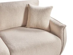 Sale Sofa modułowa dla 2 osób MESNALI Beżowy Boucle Wszystkie Sofy|Sofy Dwuosobowe