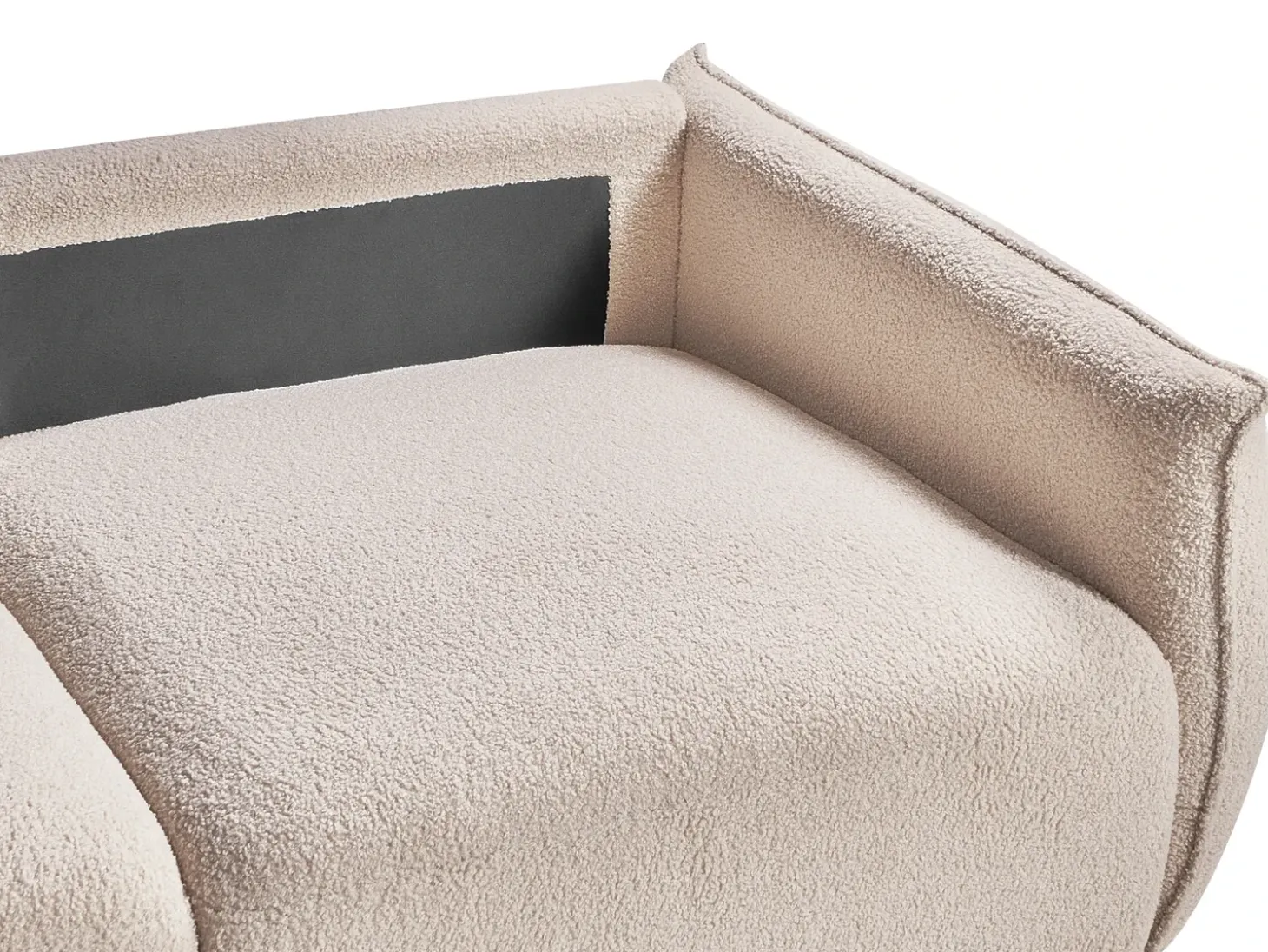 Sale Sofa modułowa dla 2 osób MESNALI Beżowy Boucle Wszystkie Sofy|Sofy Dwuosobowe
