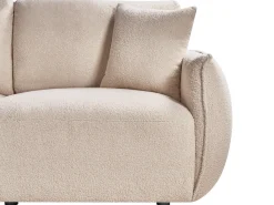 Sale Sofa modułowa dla 2 osób MESNALI Beżowy Boucle Wszystkie Sofy|Sofy Dwuosobowe