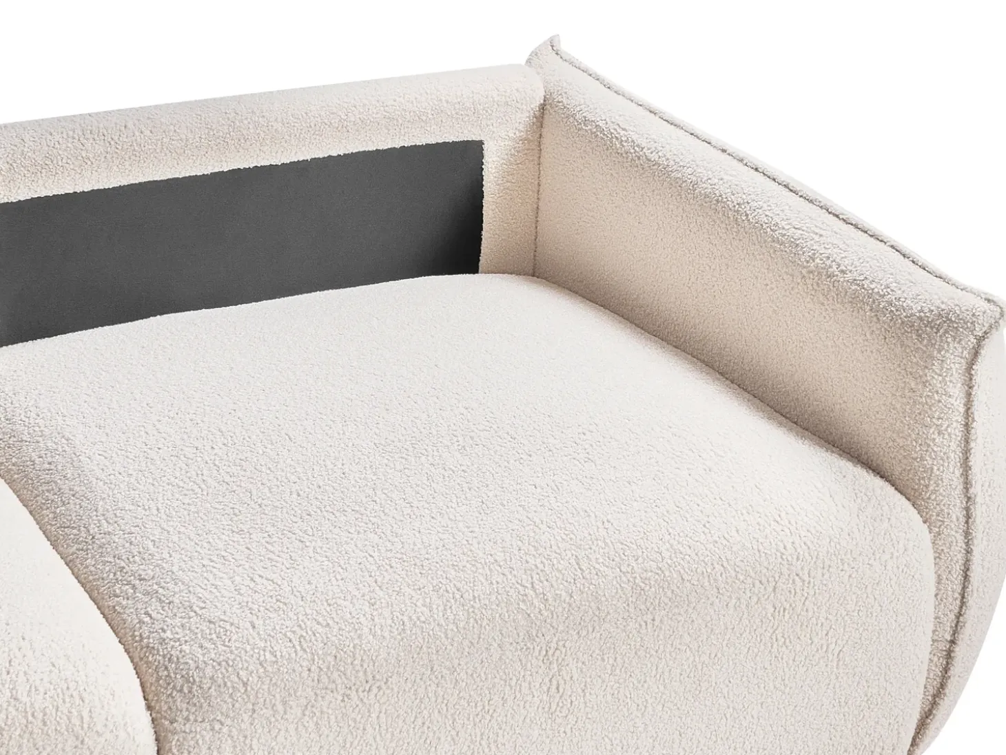 Hot Sofa modułowa dla 2 osób MESNALI Złamana biel Boucle Wszystkie Sofy|Sofy Dwuosobowe