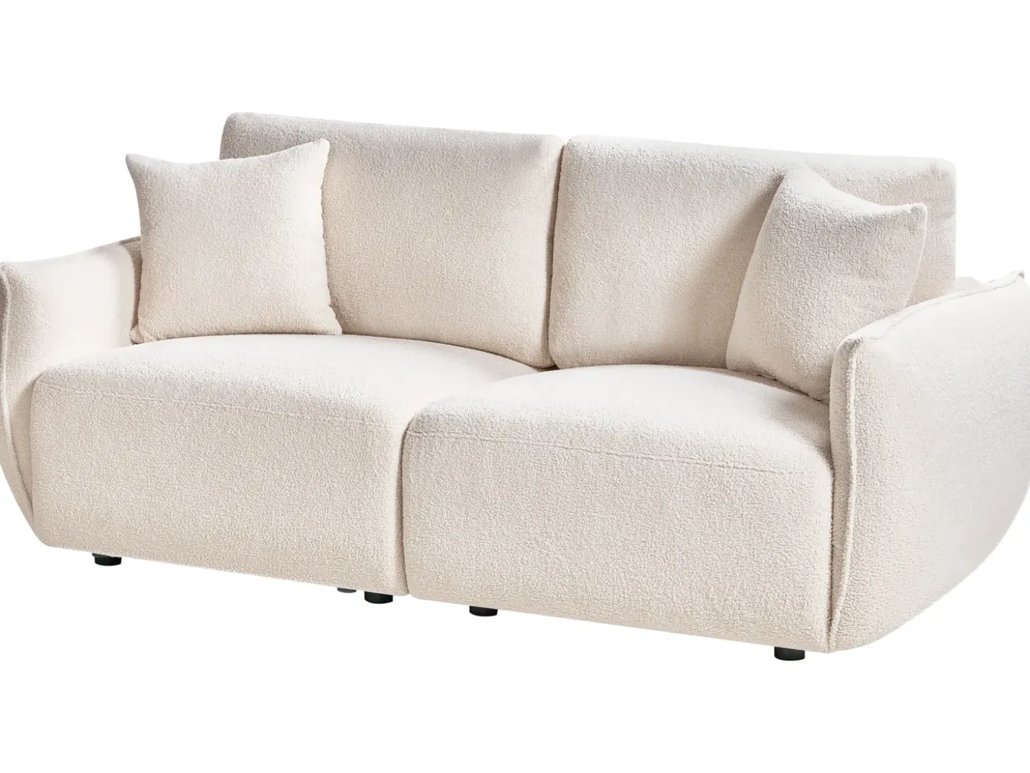 Hot Sofa modułowa dla 2 osób MESNALI Złamana biel Boucle Wszystkie Sofy|Sofy Dwuosobowe