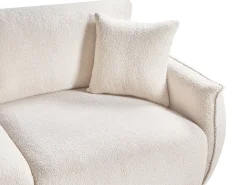 Hot Sofa modułowa dla 2 osób MESNALI Złamana biel Boucle Wszystkie Sofy|Sofy Dwuosobowe
