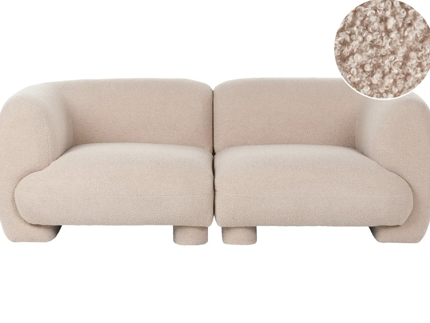 Clearance Sofa modułowa dla 2 osób MJALBI Boucle Wszystkie Sofy|Sofy Dwuosobowe