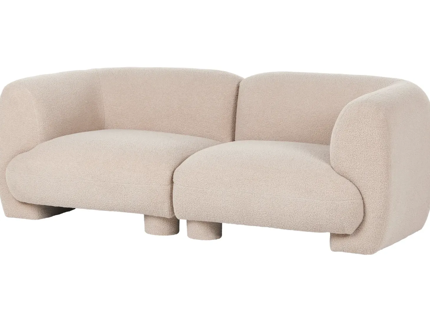 Clearance Sofa modułowa dla 2 osób MJALBI Boucle Wszystkie Sofy|Sofy Dwuosobowe