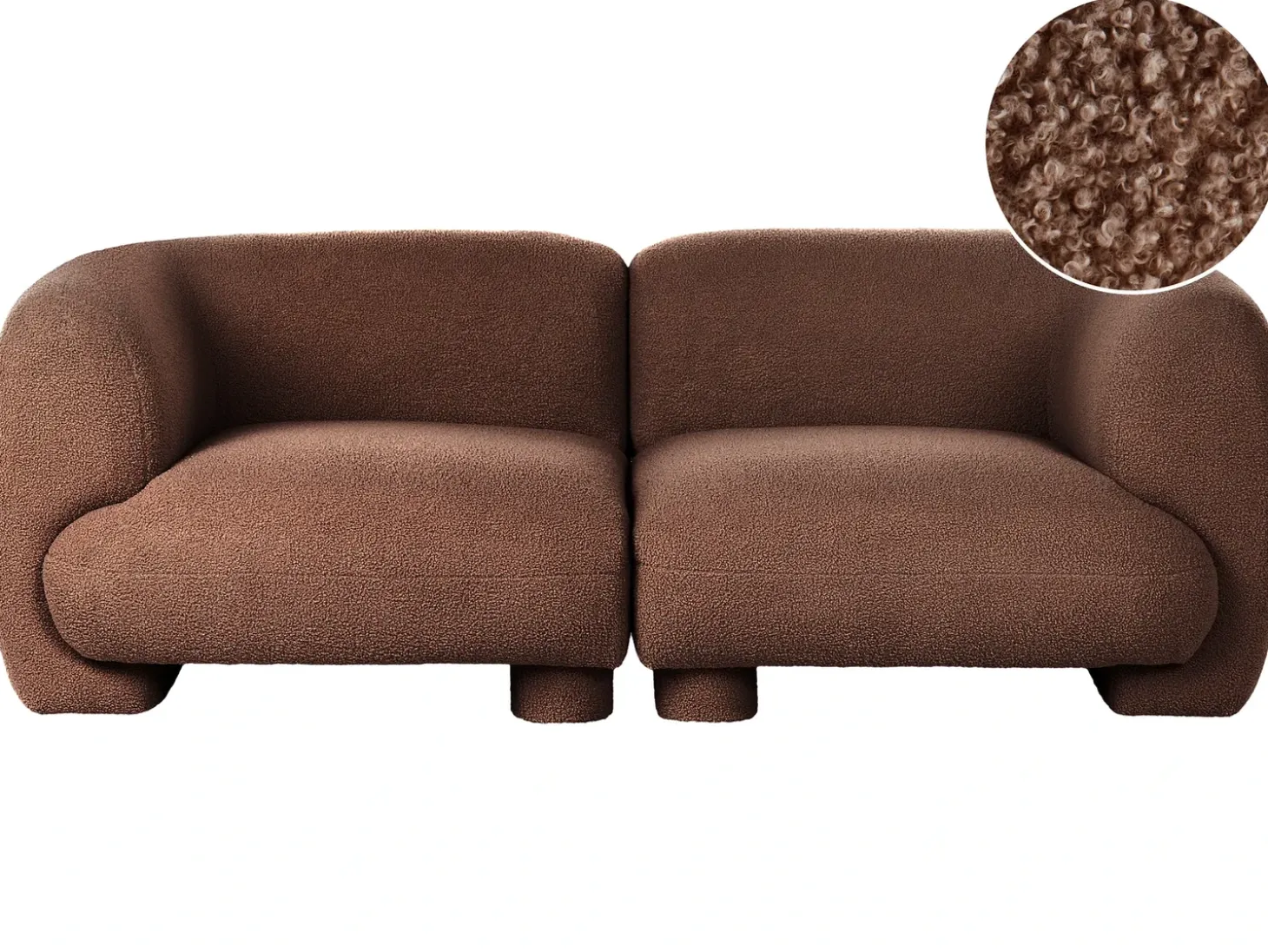 Sofa modułowa dla 2 osób MJALBI Boucle Wszystkie Sofy|Sofy Dwuosobowe