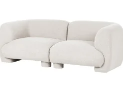 Sofa modułowa dla 2 osób MJALBI Złamana biel Boucle Wszystkie Sofy|Sofy Dwuosobowe