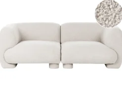 Sofa modułowa dla 2 osób MJALBI Złamana biel Boucle Wszystkie Sofy|Sofy Dwuosobowe