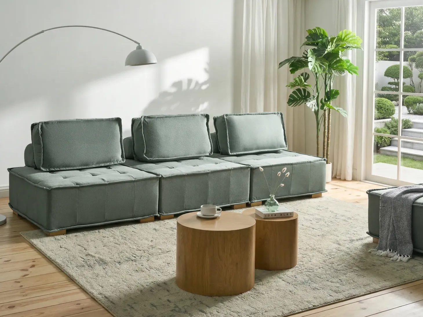 Hot Sofa modułowa dla 3 osób TIBRO Jasnozielony Wszystkie Sofy|Kolekcje Sof