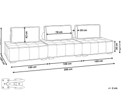 Sale Sofa modułowa dla 3 osób TIBRO Złamana biel Wszystkie Sofy|Kolekcje Sof