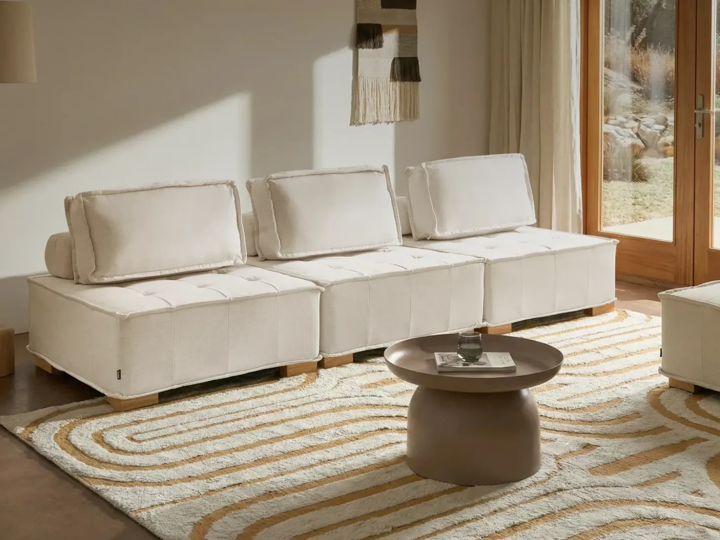 Sale Sofa modułowa dla 3 osób TIBRO Złamana biel Wszystkie Sofy|Kolekcje Sof