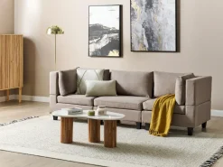 Outlet dla 3 osób UNSTAD Brązowy Wszystkie Sofy|Kolekcje Sof