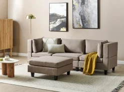 Best Sofa modułowa dla 3 osób UNSTAD Brązowy z otomaną Wszystkie Sofy|Kolekcje Sof