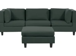 Discount Sofa modułowa dla 3 osób UNSTAD Ciemnozielony z otomaną Wszystkie Sofy|Kolekcje Sof