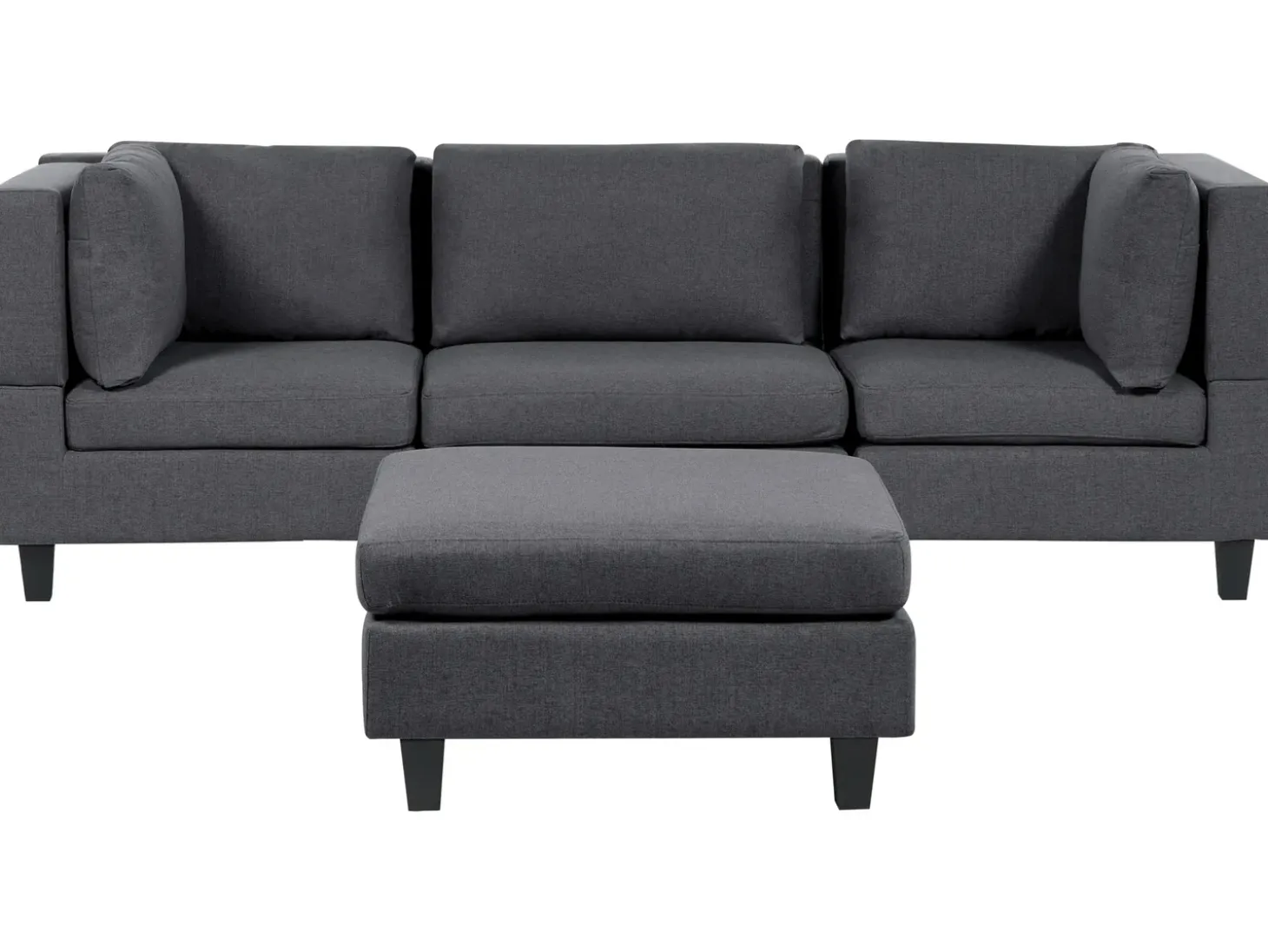 New Sofa modułowa dla 3 osób UNSTAD Ciemnoszary z otomaną Wszystkie Sofy|Kolekcje Sof