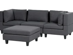 New Sofa modułowa dla 3 osób UNSTAD Ciemnoszary z otomaną Wszystkie Sofy|Kolekcje Sof