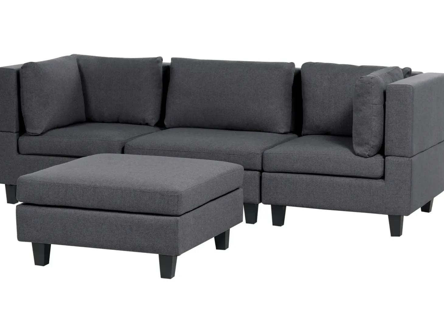 New Sofa modułowa dla 3 osób UNSTAD Ciemnoszary z otomaną Wszystkie Sofy|Kolekcje Sof