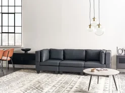 Discount dla 3 osób UNSTAD Ekoskóra Sofy Skórzane|Wszystkie Sofy